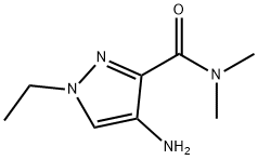 4-氨基-1-乙基-N,N-二甲基-1H-吡唑-3-甲酰胺 结构式