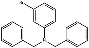 N,N-二苄基-3-溴苯胺 结构式
