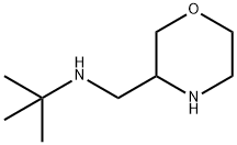 3-Morpholinemethanamine, N-(1,1-dimethylethyl)- 结构式