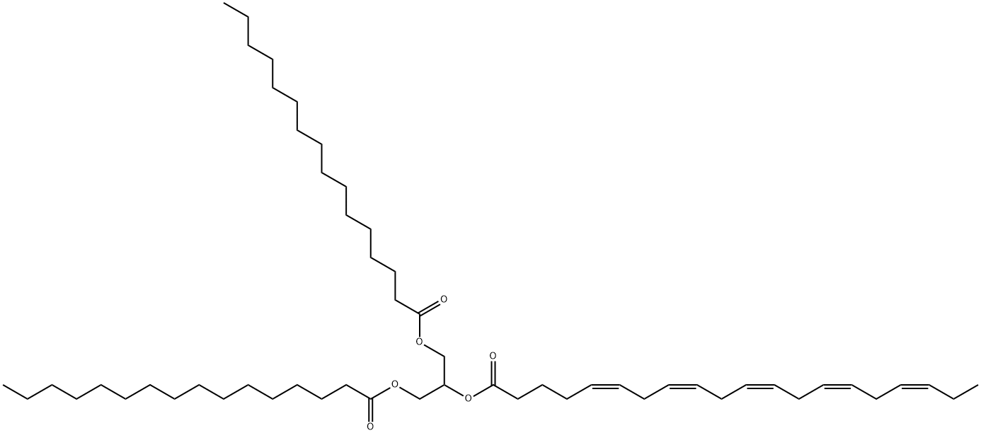 1,3-DIPALMITOYL-2-EICOSAPENTAENOYL-RAC-GLYCEROL 结构式