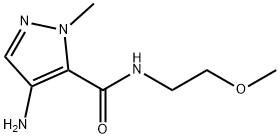 4-氨基-N-(2-甲氧基乙基)-1-甲基-1H-吡唑-5-甲酰胺 结构式