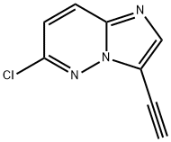 6-氯-3-乙炔基咪唑并[1,2-B]哒嗪 结构式