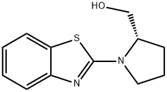 2-Pyrrolidinemethanol, 1-(2-benzothiazolyl)-, (2S)- 结构式