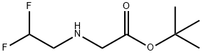Glycine, N-(2,2-difluoroethyl)-, 1,1-dimethylethyl ester 结构式