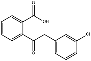 2-[2-(3-Chloro-phenyl)-acetyl]-benzoic acid 结构式