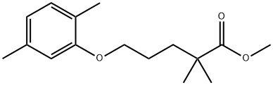 methyl 5-(2,5-dimethylphenoxy)-2,2-dimethylpentanoate 结构式