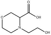 3-Morpholinecarboxylic acid, 4-(2-hydroxyethyl)- 结构式