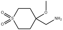 4-(氨基甲基)-4-甲氧基四氢-2H-噻喃1,1-二氧化物 结构式