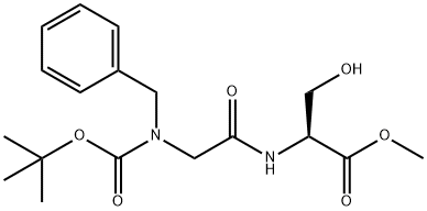 L-Serine, N-[N-[(1,1-dimethylethoxy)carbonyl]-N-(phenylmethyl)glycyl]-, methyl ester (9CI) 结构式