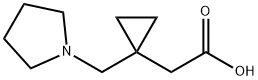2-(1-((pyrrolidin-1-yl)methyl)cyclopropyl)acetic acid 结构式