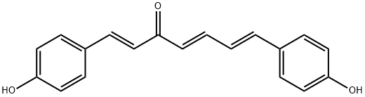 1,7-Bis(4-hydroxyphenyl)hepta-1,4,6-trien-3-one 结构式