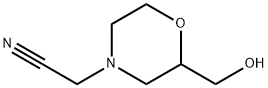 4-Morpholineacetonitrile,2-(hydroxymethyl)- 结构式