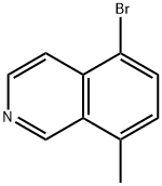 5-溴-8-甲基异喹啉 结构式