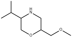 Morpholine,2-(methoxymethyl)-5-(1-methylethyl)- 结构式