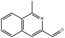 1-甲基异喹啉-3-甲醛 结构式