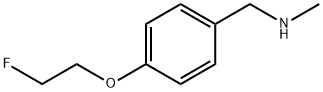 1-[4-(2-fluoroethoxy)phenyl]-N-methylmethanamine 结构式