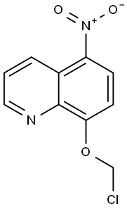 Quinoline, 8-(chloromethoxy)-5-nitro- 结构式