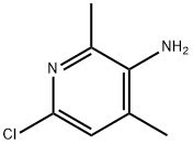 6-氯-2,4-二甲基吡啶-3-胺 结构式