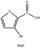 3-溴噻吩-2-亚磺酸钠盐 结构式