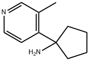 Cyclopentanamine, 1-(3-methyl-4-pyridinyl)- 结构式