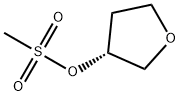 (R)-四氢呋喃-3-基甲磺酸酯 结构式