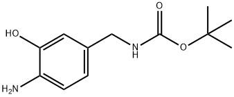Carbamic acid, N-[(4-amino-3-hydroxyphenyl)methyl]-, 1,1-dimethylethyl ester 结构式