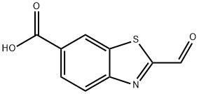 2-甲酰基-6-苯并噻唑羧酸 结构式