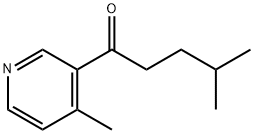 4-methyl-1-(4-methylpyridin-3-yl)pentan-1-one 结构式