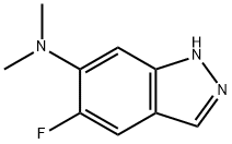 5-氟-N,N-二甲基-1H-吲唑-6-胺 结构式