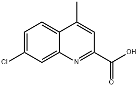 2-Quinolinecarboxylic acid, 7-chloro-4-methyl- 结构式