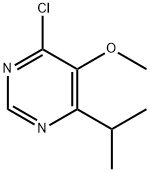 4-氯-6-异丙基-5-甲氧基嘧啶 结构式