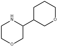 Morpholine, 3-(tetrahydro-2H-pyran-3-yl)- 结构式