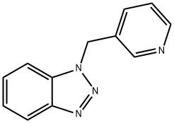 1-(Pyridin-3-ylmethyl)-1H-1,2,3-benzotriazole 结构式