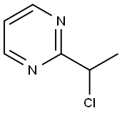 Pyrimidine, 2-(1-chloroethyl)- 结构式