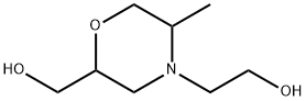 4-Morpholineethanol, 2-(hydroxymethyl)-5-methyl- 结构式