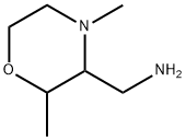 3-Morpholinemethanamine, 2,4-dimethyl- 结构式