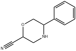 2-Morpholinecarbonitrile, 5-phenyl- 结构式