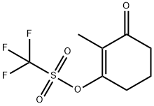 2-methyl-3-oxocyclohex-1-en-1-yl trifluoromethanesulfonate 结构式