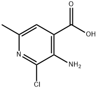 3-氨基-2-氯-6-甲基-4-吡啶甲酸 结构式