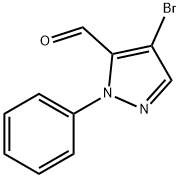 4-bromo-1-phenyl-1H-pyrazole-5-carbaldehyde 结构式