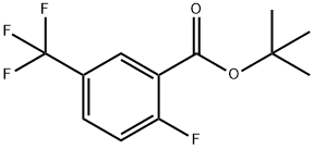 Benzoic acid, 2-fluoro-5-(trifluoromethyl)-, 1,1-dimethylethyl ester 结构式