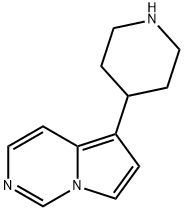 Pyrrolo[1,2-c]pyrimidine, 5-(4-piperidinyl)- 结构式