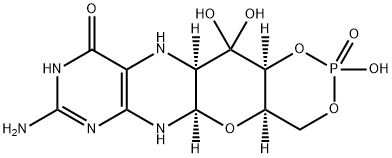 (4aR,5aR,11aR,12aS)-8-amino-2,12,12-trihydroxy-4a,5a,6,9,11,11a,12,12a-octahydro-[1,3,2]dioxaphosphinino[4',5':5,6]pyrano[3,2-g]pteridin-10(4H)-one2-oxide 结构式