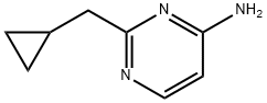 4-Pyrimidinamine, 2-(cyclopropylmethyl)- 结构式