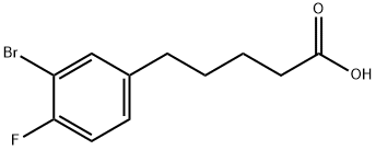 5-(3-溴-4-氟苯基)戊酸 结构式