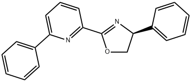 Pyridine, 2-[(4S)-4,5-dihydro-4-phenyl-2-oxazolyl]-6-phenyl- 结构式