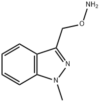 O-((1-甲基-1H-吲唑-3-基)甲基)羟胺 结构式