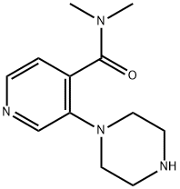 4-Pyridinecarboxamide,N,N-dimethyl-3-(1-piperazinyl)- 结构式