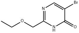 5-溴-2-(乙氧基甲基)嘧啶-4(3H)-酮 结构式