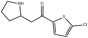 1-(5-氯噻吩-2-基)-2-(吡咯烷-2-基)乙烷-1-酮 结构式